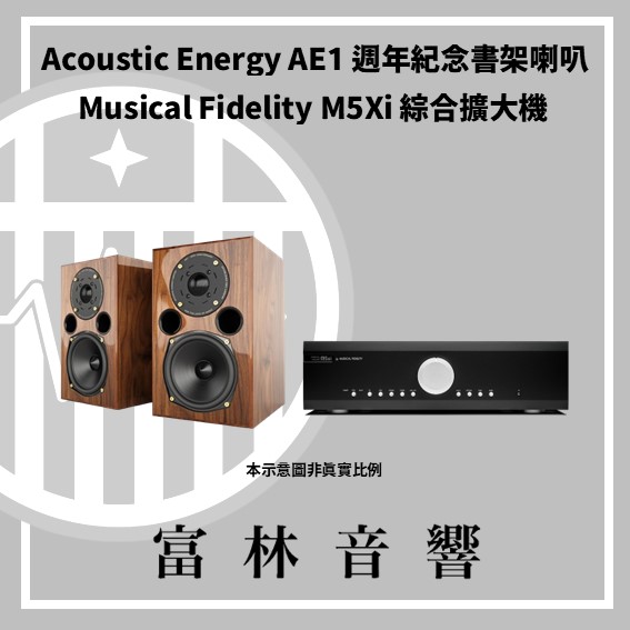 Acoustic Energy AE1 40週年紀念書架喇叭 & Musical Fidelity M5Xi綜合擴大機:圖片 5